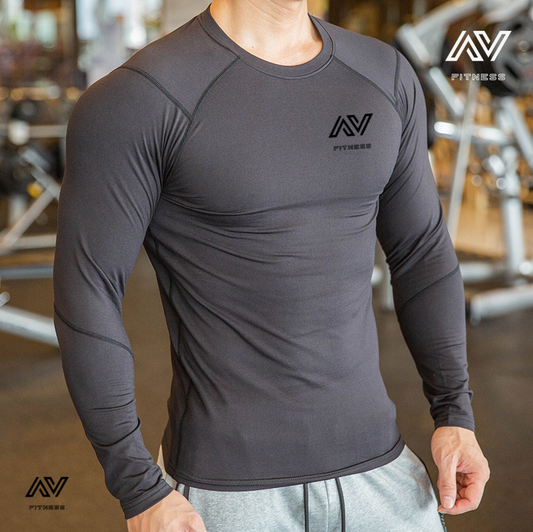 Camiseta Fitness AV comprensión manga larga Hombre - TEMPORADA 1