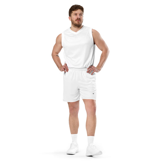 Fitness shorts AV white color - SEASON 2 (PREMIUM QUALITY)